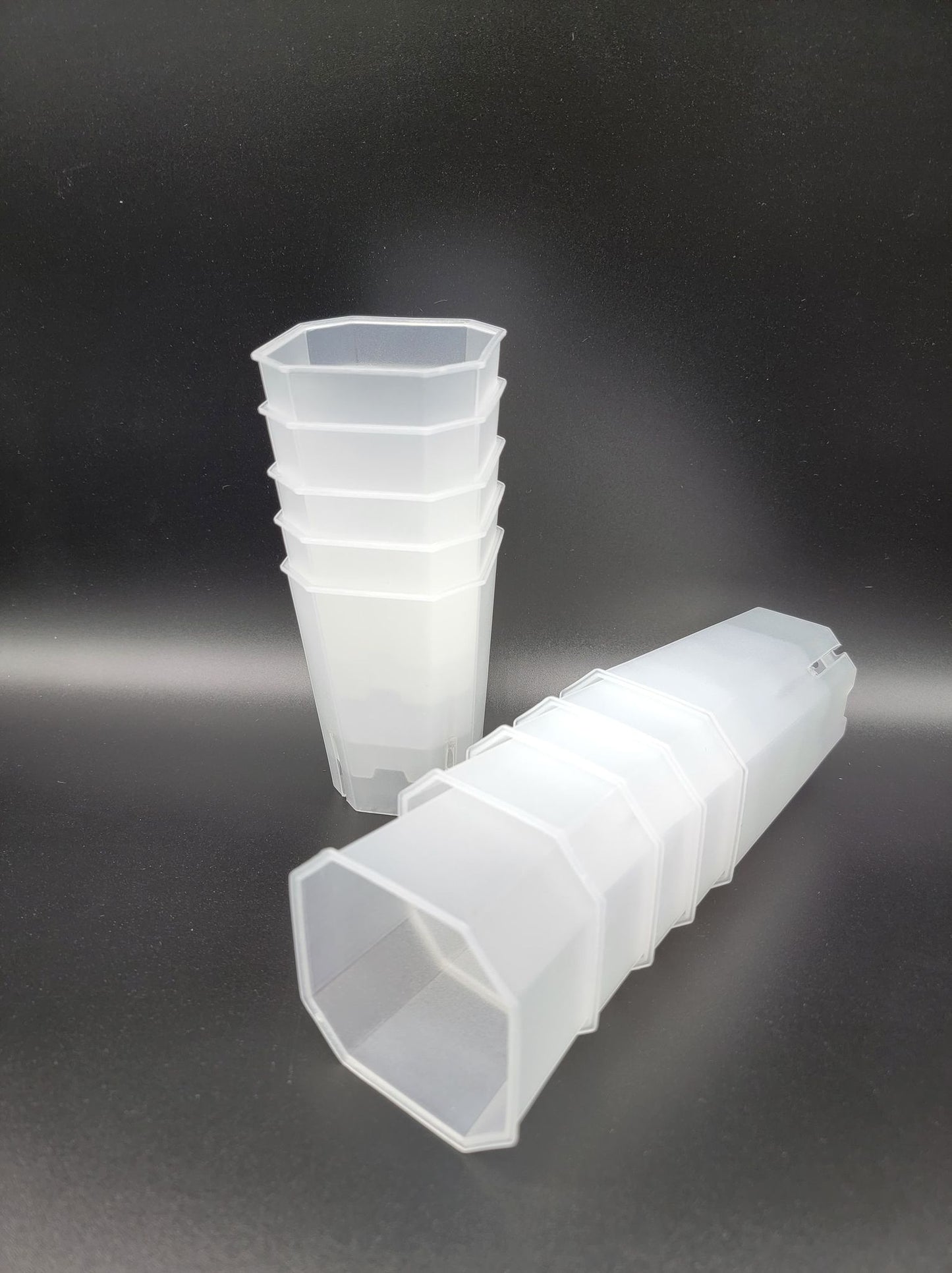 3" Translucent Square Pot - Sturdy and Reusable