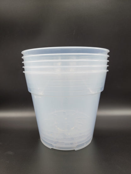 Transparent Pot Various sizes - Sturdy and Reusable