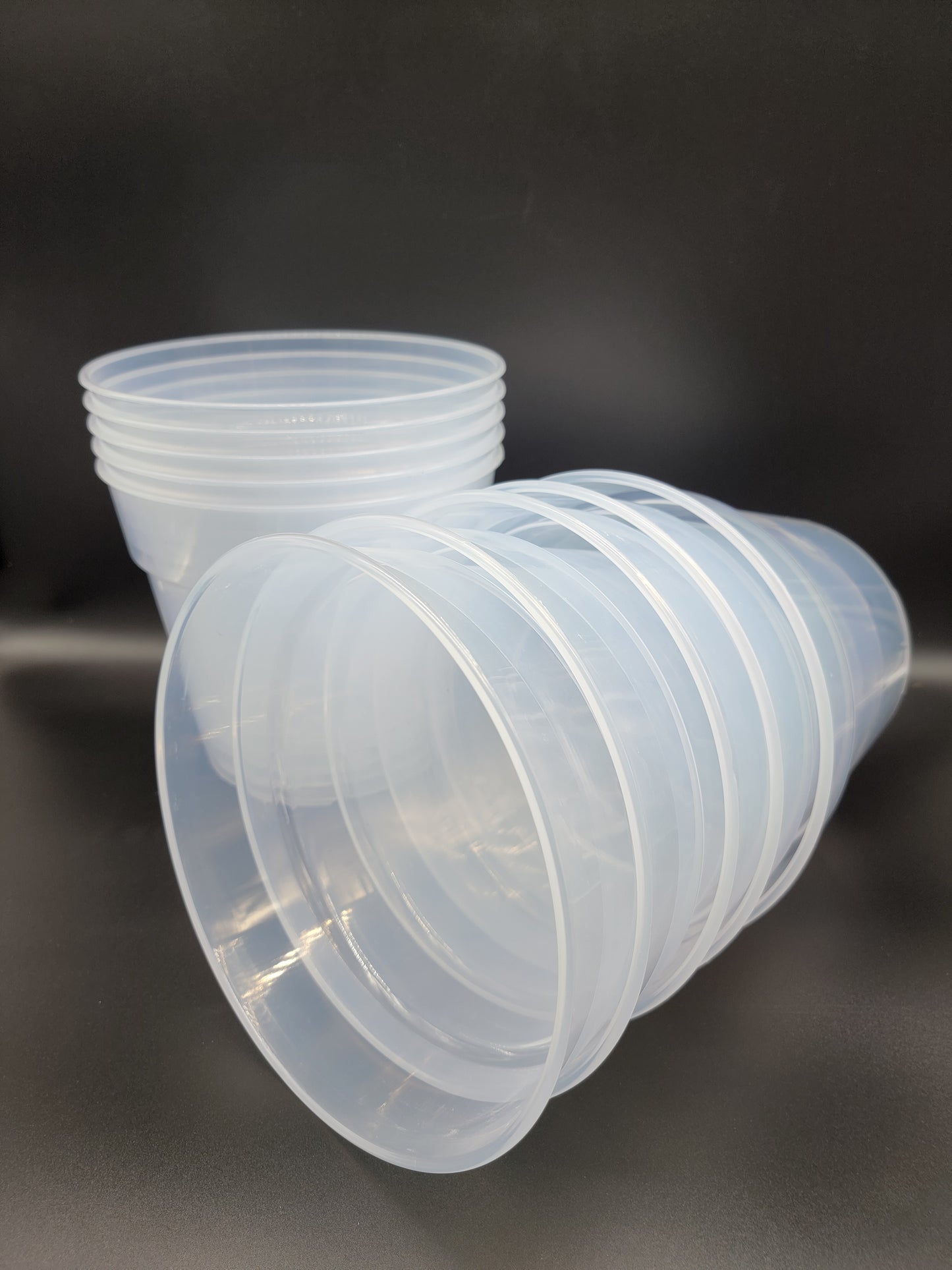 Transparent Pot Various sizes - Sturdy and Reusable