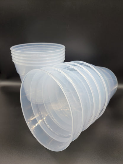 Transparent Pot Various sizes - Sturdy and Reusable